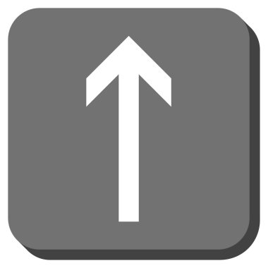 Yuvarlatılmış Kare vektör simge yukarı ok