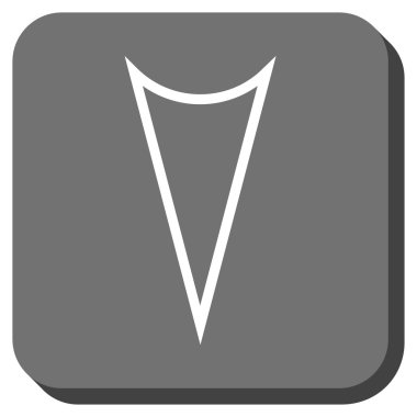 Yuvarlatılmış Kare vektör simgesi aşağı ok ucu