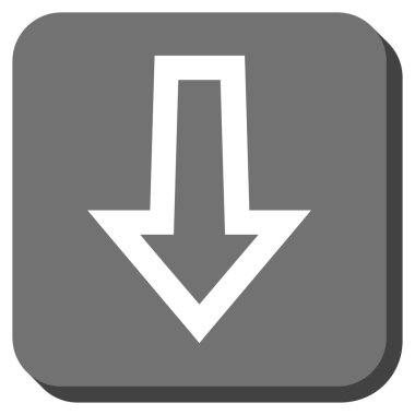 Yuvarlatılmış Kare vektör simgesi aşağı ok