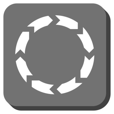 Dolaşım yuvarlatılmış kare vektör simgesi