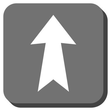 Yuvarlatılmış Kare vektör simge yukarı ok