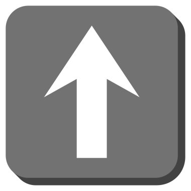 Yuvarlatılmış Kare vektör simge yukarı ok