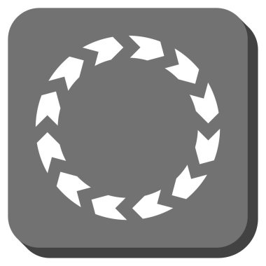 Dolaşım yuvarlatılmış kare vektör simgesi