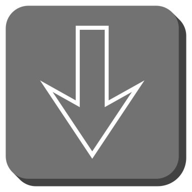 Yuvarlatılmış Kare vektör simgesi aşağı ok