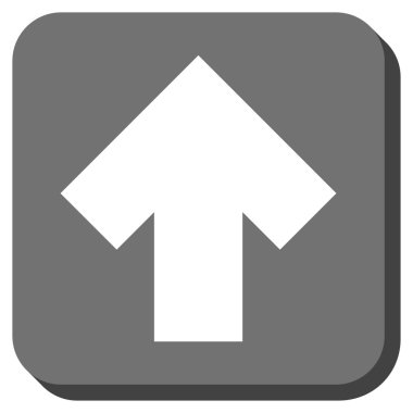 Yuvarlatılmış Kare vektör simge yukarı ok