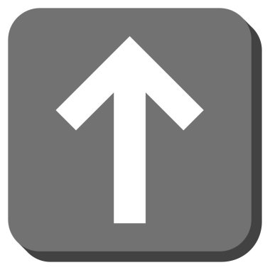 Yuvarlatılmış Kare vektör simge yukarı ok