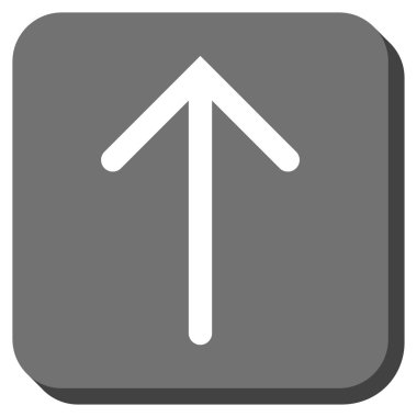 Yuvarlatılmış Kare vektör simge yukarı ok