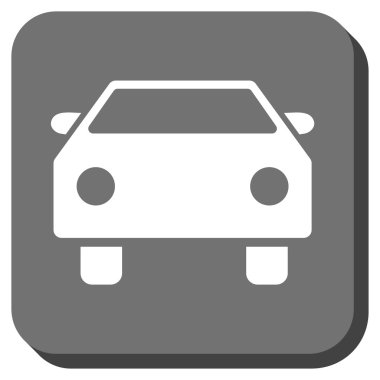 Araba yuvarlatılmış kare vektör simgesi