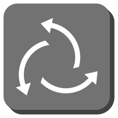 Santrifüj okları yuvarlak kare vektör simgesi