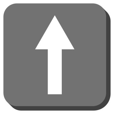 Yuvarlatılmış Kare vektör simge yukarı ok