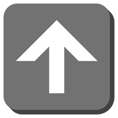 Yuvarlatılmış Kare vektör simge yukarı ok