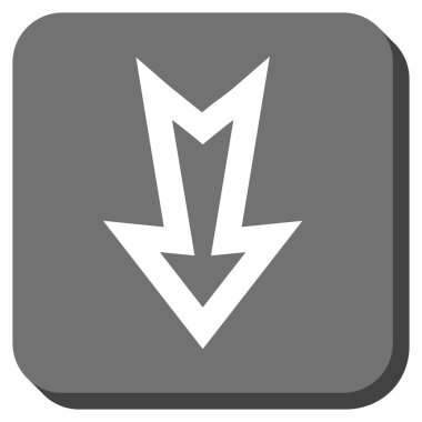 Yuvarlatılmış Kare vektör simgesi aşağı ok