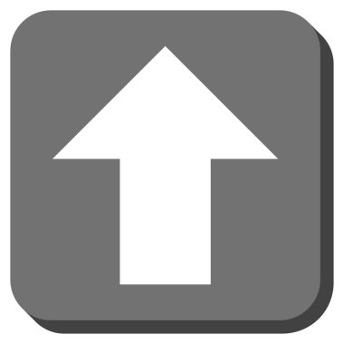 Yuvarlatılmış Kare vektör simge yukarı ok