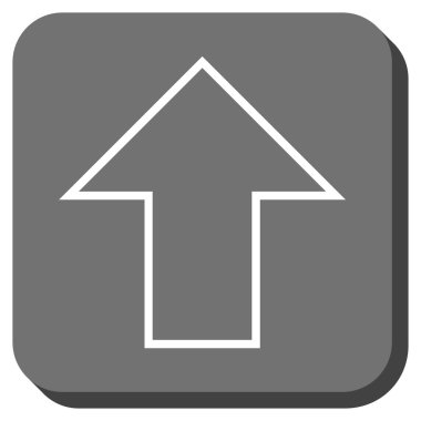 Yuvarlatılmış Kare vektör simge yukarı ok