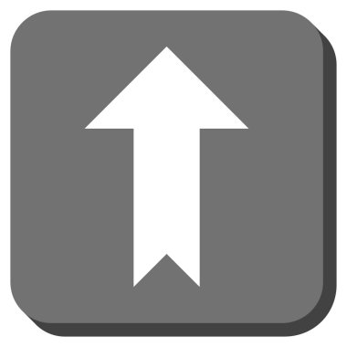 Yuvarlatılmış Kare vektör simge yukarı ok