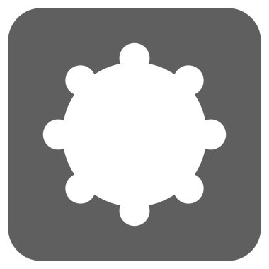 Vites düz kare vektör simgesi