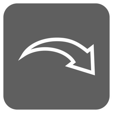 Düz kare vektör simge Yinele