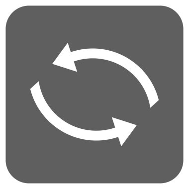 Exchange oklar düz kare vektör simgesi