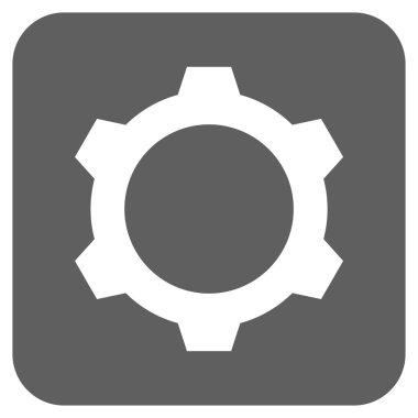 Vites düz kare vektör simgesi