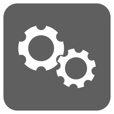 Vites düz kare vektör simgesi