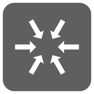 Kompakt oklar düz kare vektör simgesi