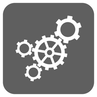 Mekanizması düz kare vektör simgesi