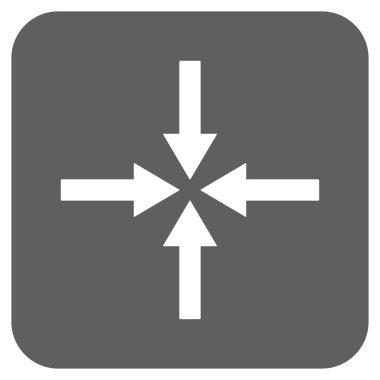 Etkisi oklar düz kare vektör simgesi