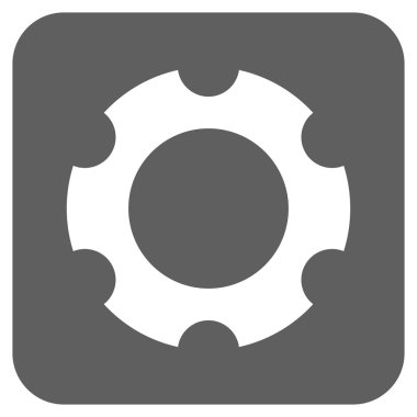 Vites düz kare vektör simgesi