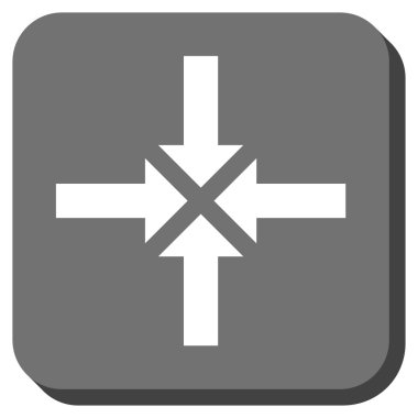 Oklar yuvarlatılmış kare vektör simge sıkıştırmak