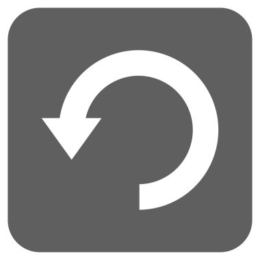 Düz kare vektör simgesi Döndür