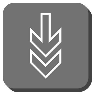 Yuvarlatılmış Kare vektör simgesi aşağı yön