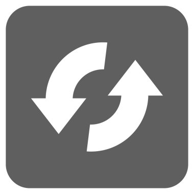 Exchange oklar düz kare vektör simgesi