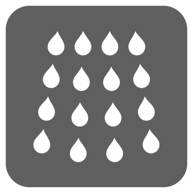 Damla düz kare vektör simgesi