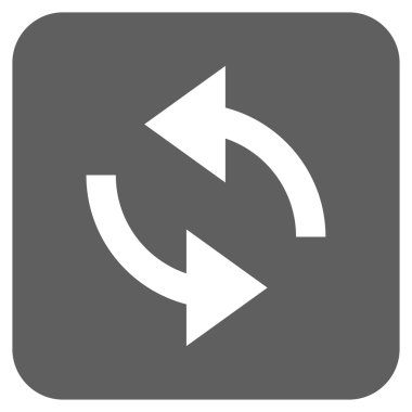 Exchange oklar düz kare vektör simgesi