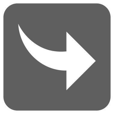 Düz kare vektör simge Yinele