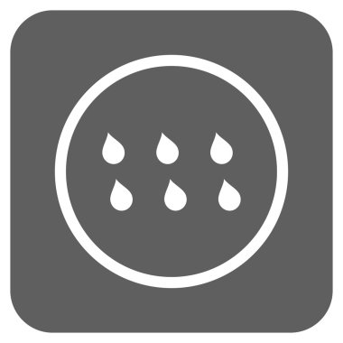 Damla düz kare vektör simgesi