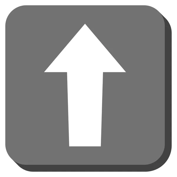 Flecha hacia arriba redondeado cuadrado Vector icono — Archivo Imágenes Vectoriales