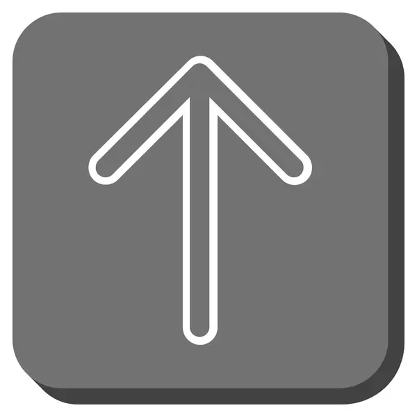 Pijl-omhoog of afgeronde vierkante Vector Icon — Stockvector