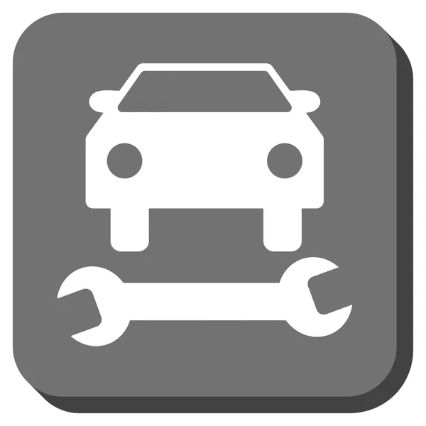 Reparación de coches redondeado cuadrado Vector icono — Vector de stock