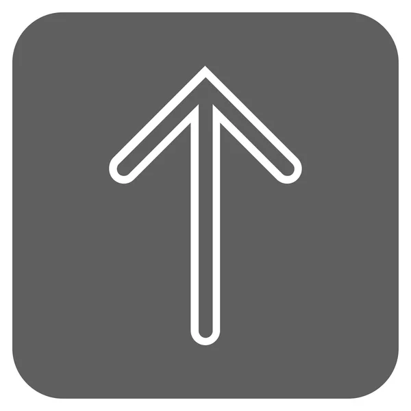 Šipka nahoru s plochou na druhou vektorové ikony — Stockový vektor