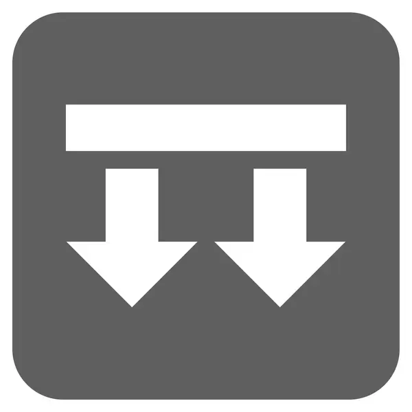 Svrhnout plochý čtvercový vektorové ikony — Stockový vektor