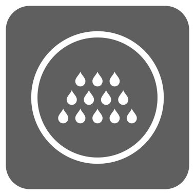 Damla düz kare vektör simgesi