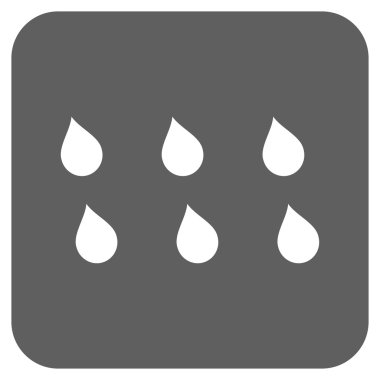 Damla düz kare vektör simgesi