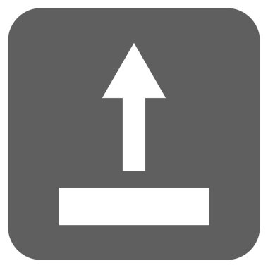 Düz kare vektör simge çekin