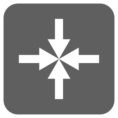 Oklar düz kare vektör simge sıkıştırmak