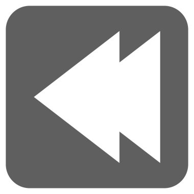 Vektör simge sol düz kare taşı