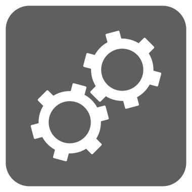 Vites düz kare vektör simgesi