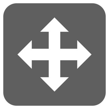 Düz kare vektör simgesini genişletin