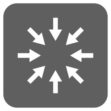 Kompakt oklar düz kare vektör simgesi