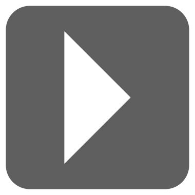 Ok ucu değil düz vektör simgesi kare